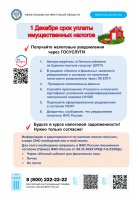 1 Декабря срок уплаты имущественных налогов 